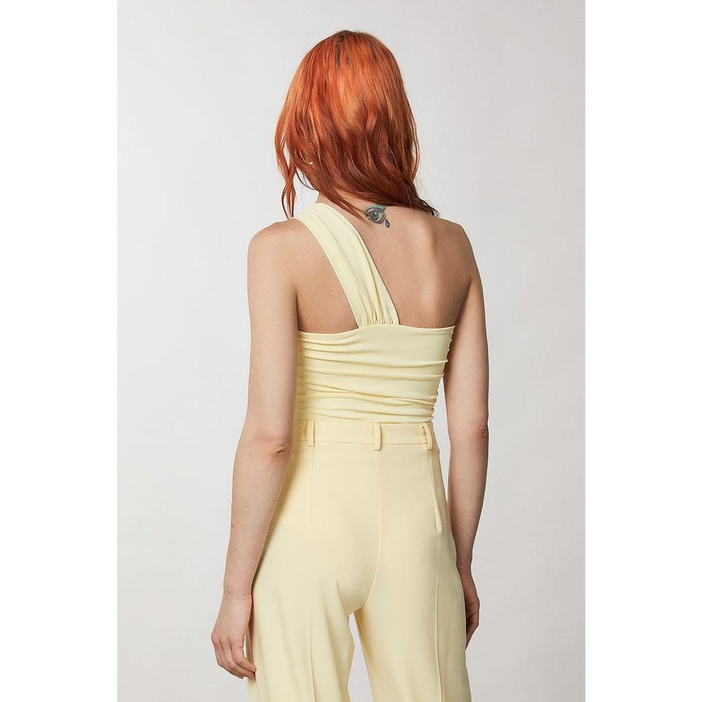 Patrizia Pepe Yellow Acetate Tank Top - Clarity Yellow - XS
