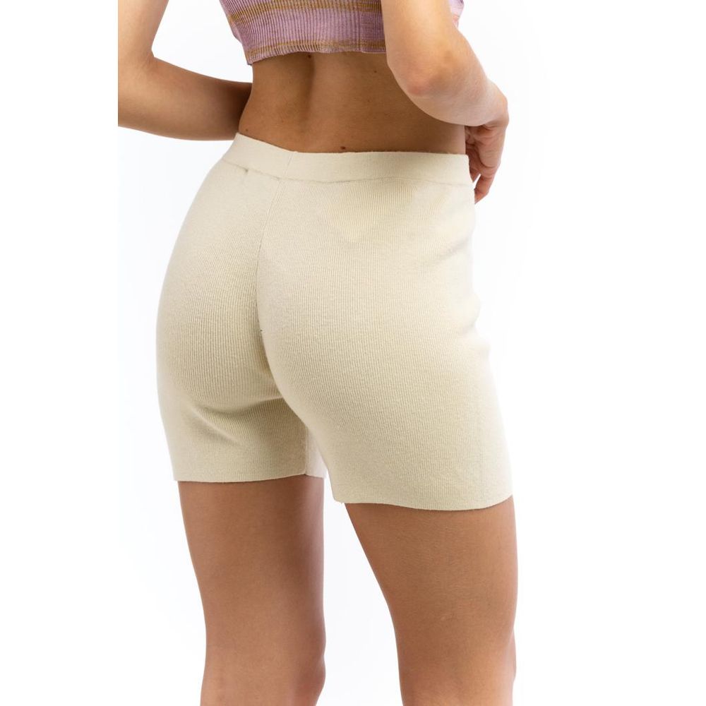 Patrizia Pepe Beige Nylon Short And Mini Shorts