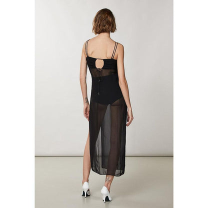 Patrizia Pepe Black Viscose Casual Dress