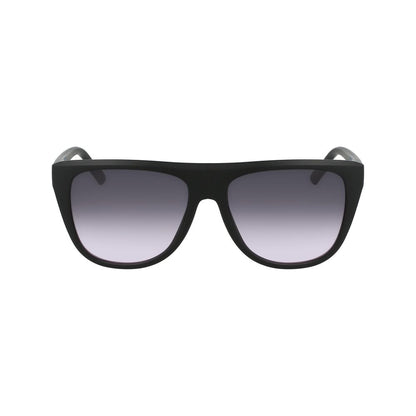 DKNY Women’s Sunglasses – Black Plastic Frame, Gradient Gray Lenses