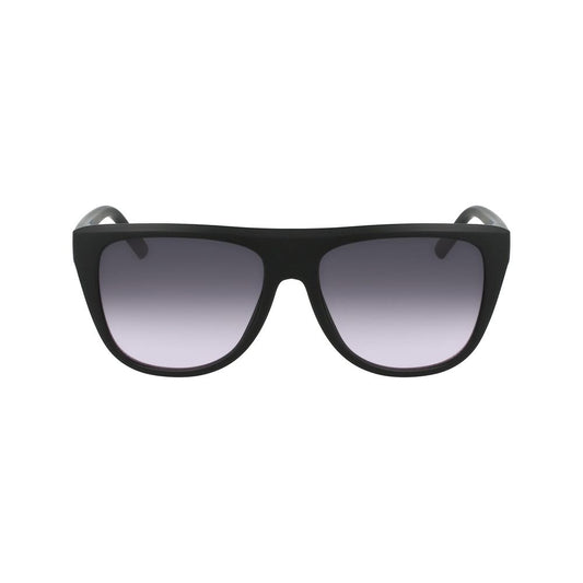 DKNY Women’s Sunglasses – Black Plastic Frame, Gradient Gray Lenses