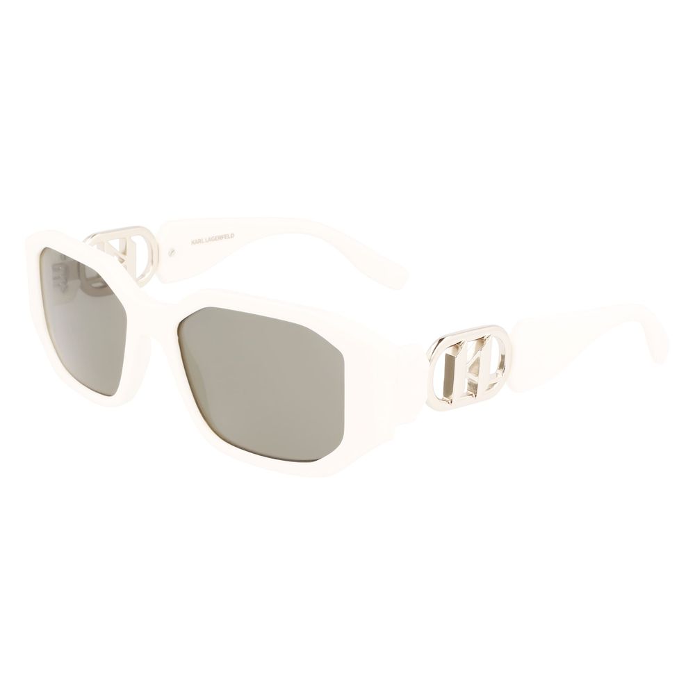 Karl Lagerfeld Women’s Sunglasses – White Injected Frame