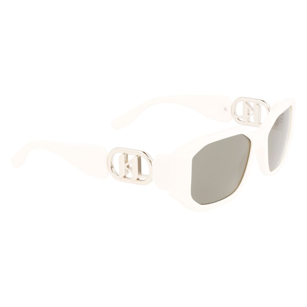 Karl Lagerfeld Women’s Sunglasses – White Injected Frame