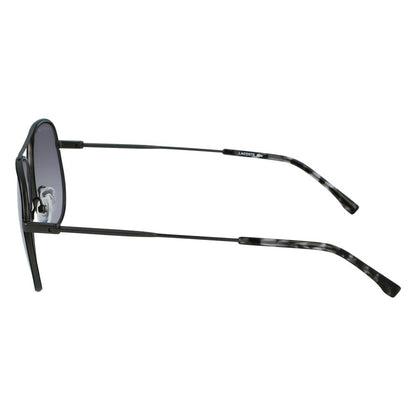 Lacoste Men's Sunglasses – Gray Metal Frame, Fade Smoky Lenses
