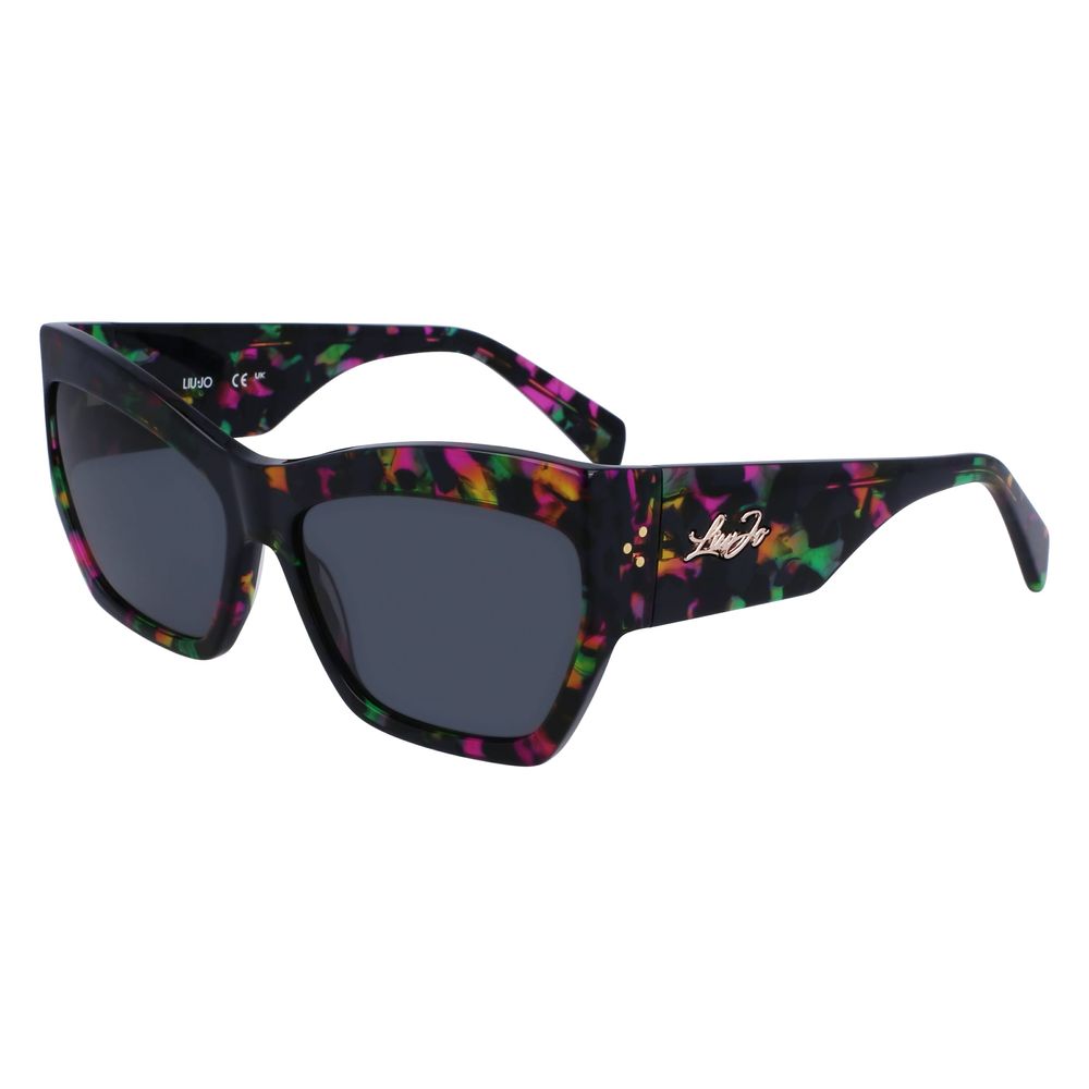 Liu Jo Women’s Bicolor Acetate Sunglasses – Green Frame, Category 3 Lenses