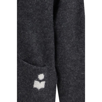 Marant Étoile Gray Alpaca Vicugna Pacos Cardigan