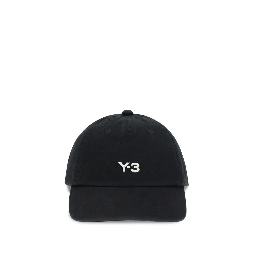 Y-3 Black Cotton Cap - Contemporary Sports Style