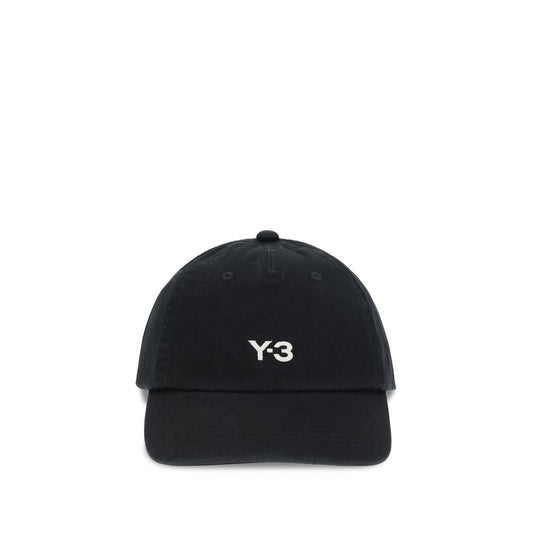 Y-3 Black Cotton Cap - Contemporary Sports Style