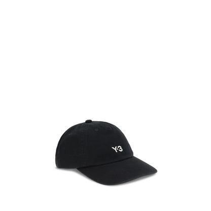Y-3 Black Cotton Cap - Contemporary Sports Style