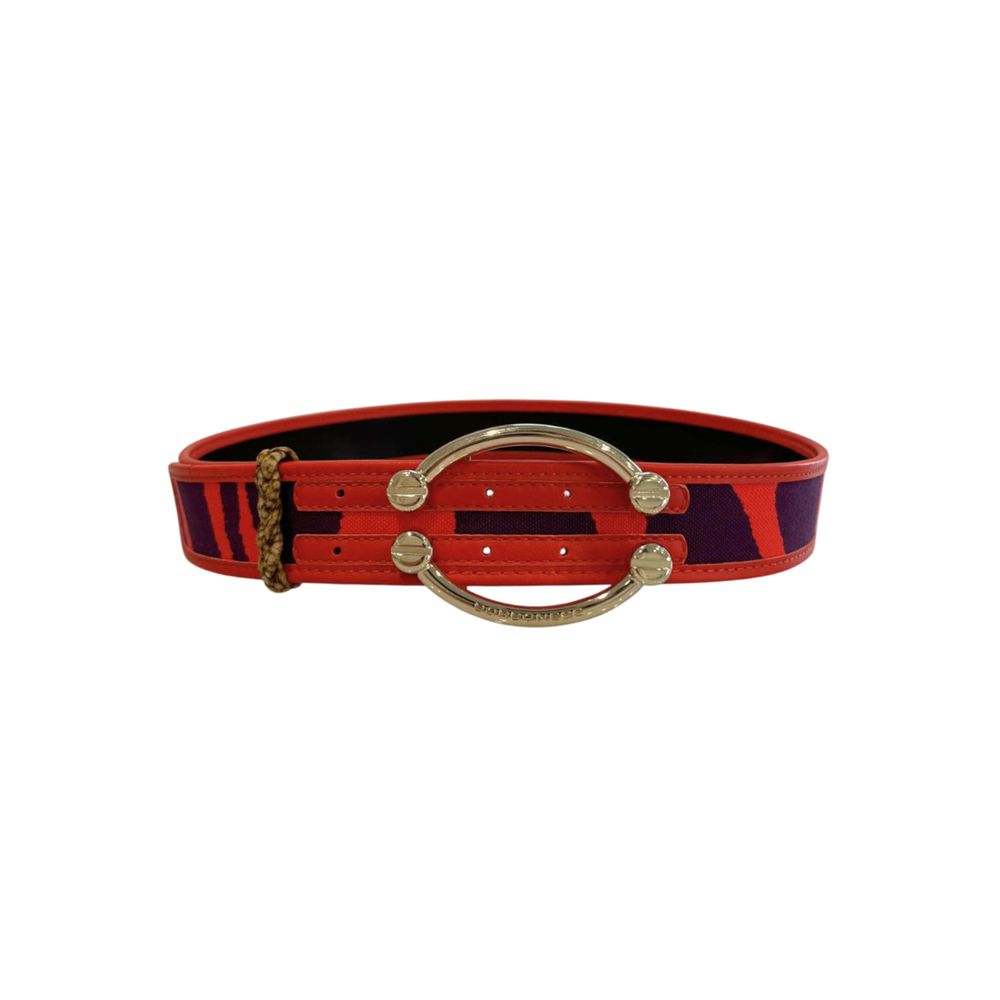 Borbonese Orange Leather Women's Belt