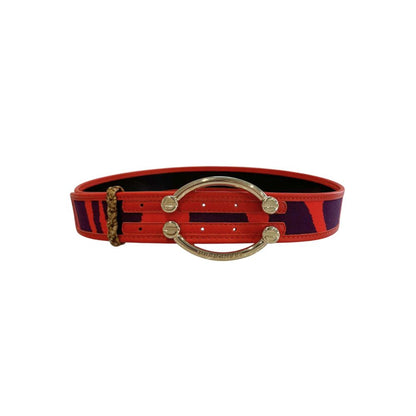 Borbonese Orange Leather Women's Belt
