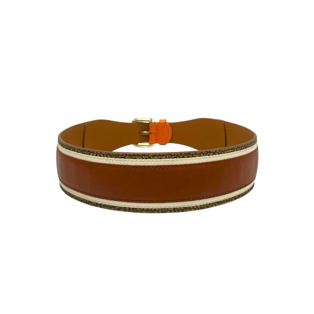 Borbonese Orange Leather Women Belt