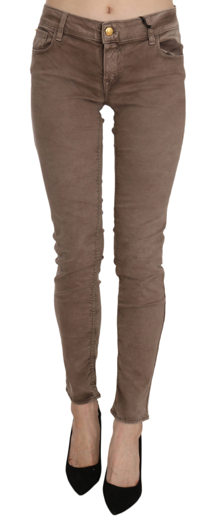  - Chic Brown Slim Fit Skinny Jeans