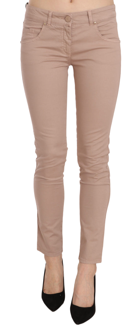  - Chic Slim Fit Skinny Brown Pants