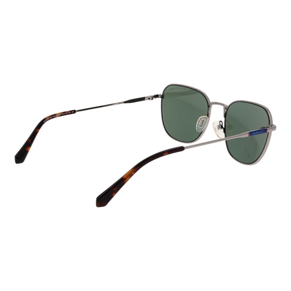 Gant Men’s Sunglasses – Grey Metal Frame, Green Polarized Lenses