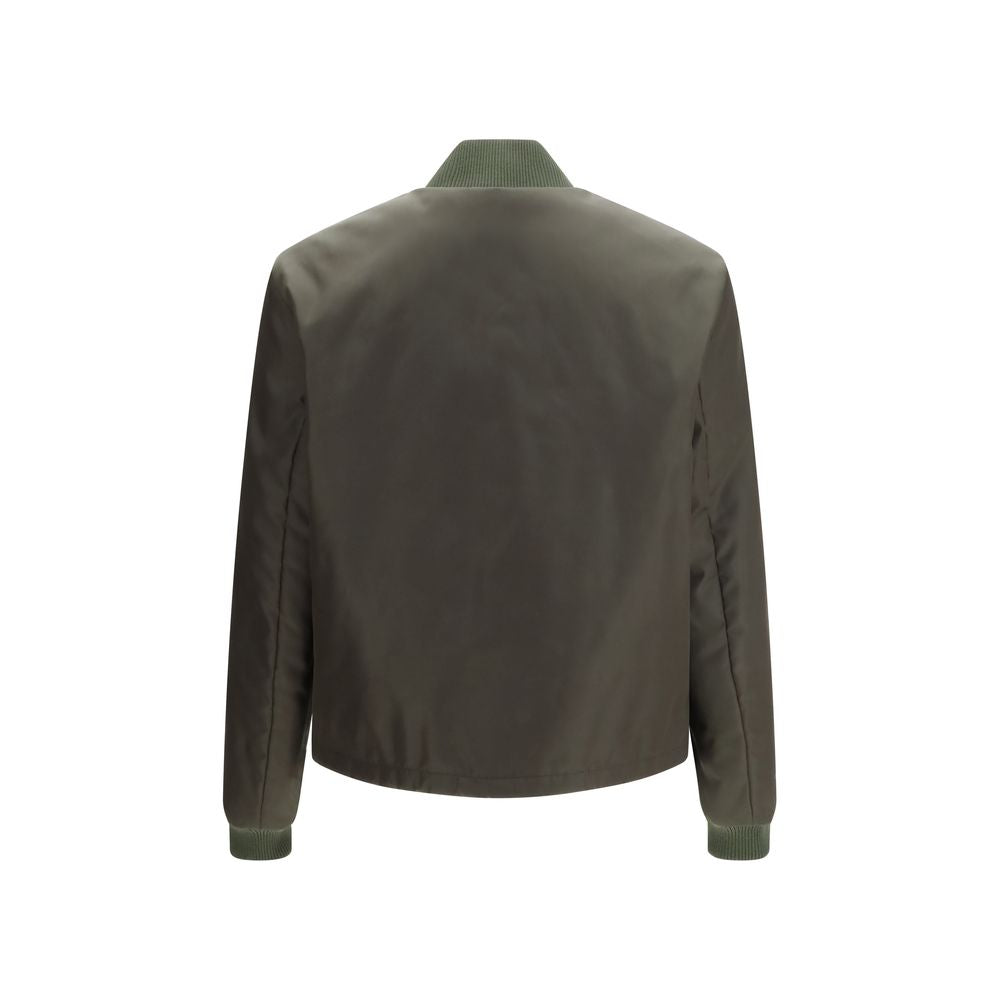 Prada Military Green Re-Nylon Bomber Jacket for Men