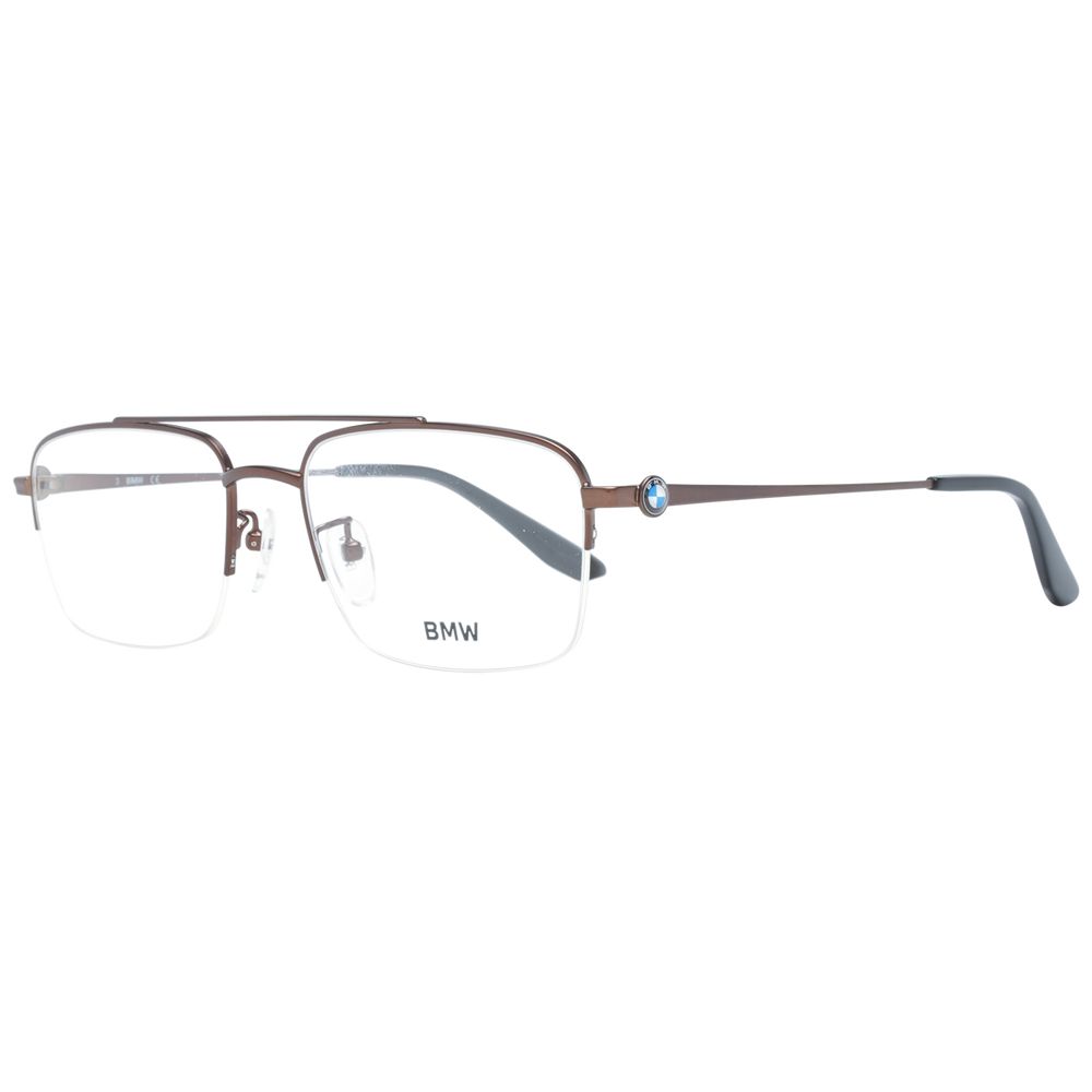 BMW Men's Optical Glasses – Bronze Half-Rim Frame, 54mm