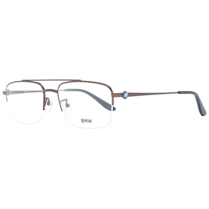 BMW Men's Optical Glasses – Bronze Half-Rim Frame, 54mm