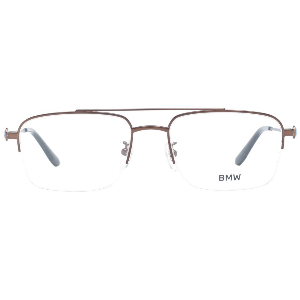 BMW Men's Optical Glasses – Bronze Half-Rim Frame, 54mm