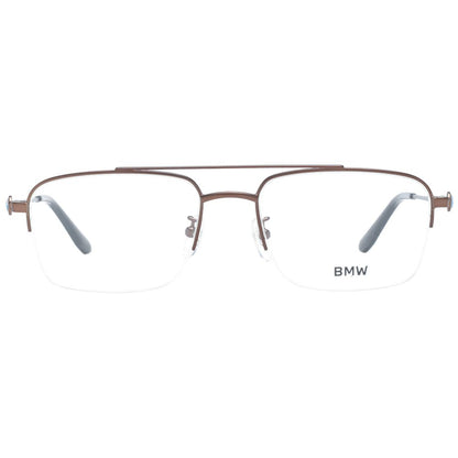 BMW Men's Optical Glasses – Bronze Half-Rim Frame, 54mm