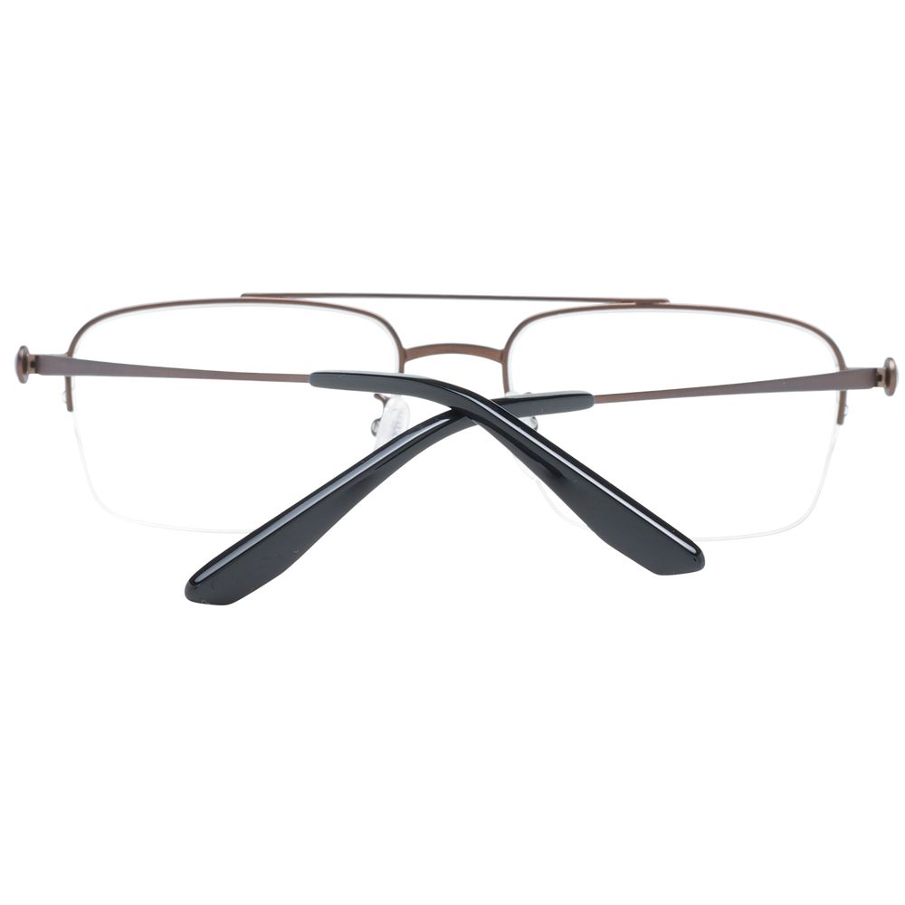 BMW Men's Optical Glasses – Bronze Half-Rim Frame, 54mm