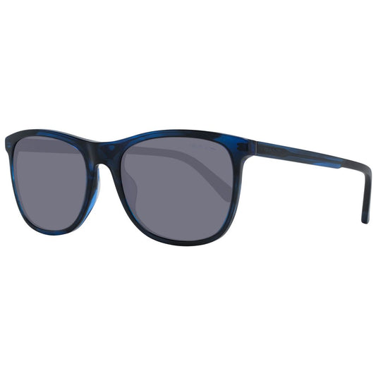 Gant Men’s Sunglasses – Blue Rectangle Frame, Grey Lenses