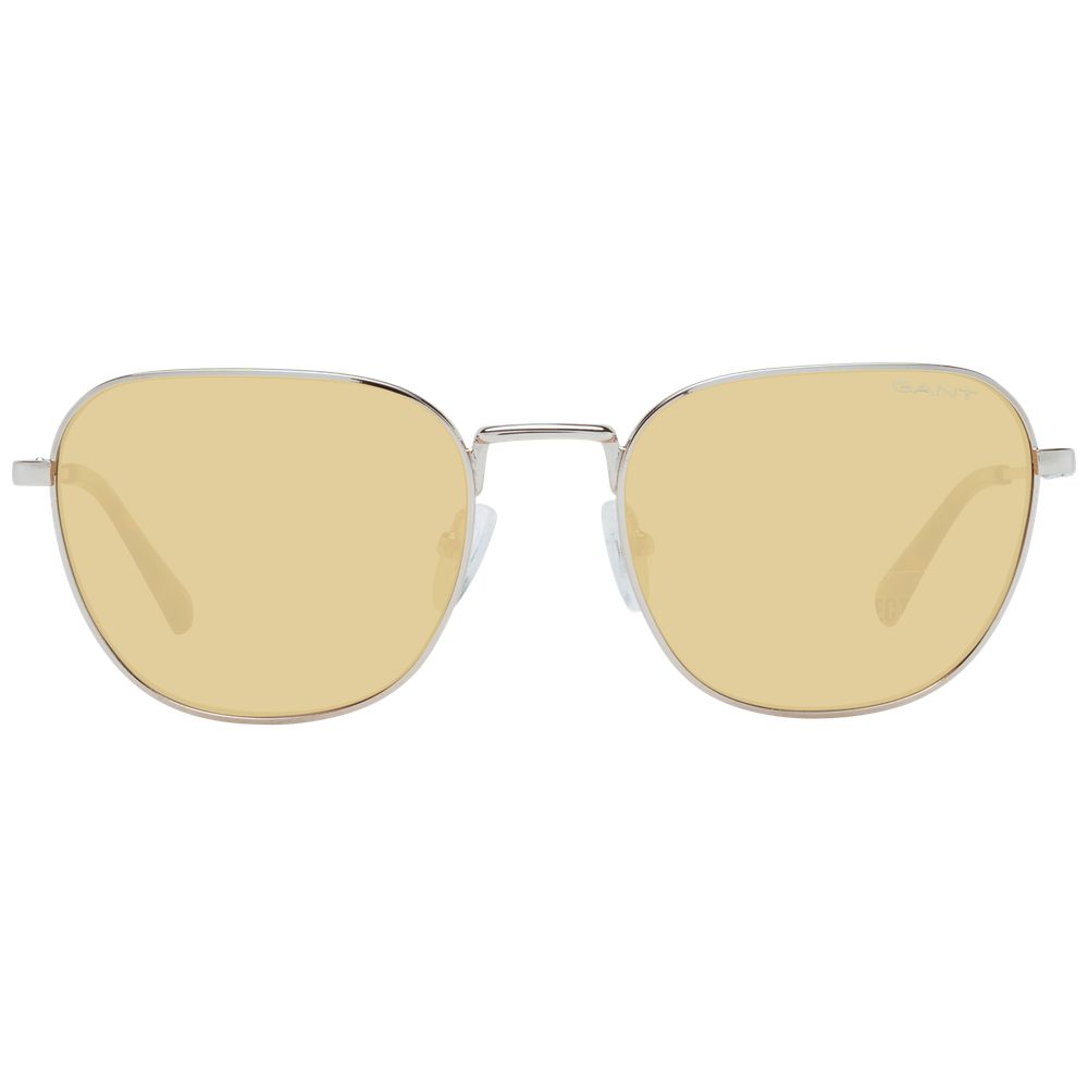 Gant Gold Metal Sunglasses – Panto Style with Yellow Lenses