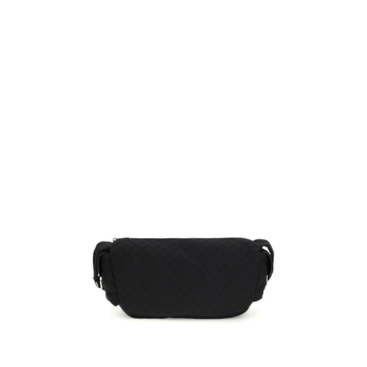 Gucci Black GG Canvas Crossbody Bag