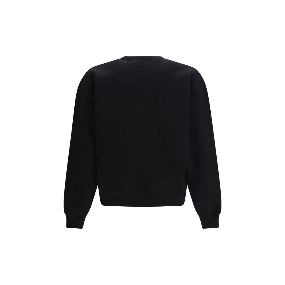 Gucci Black Cotton Sweatshirt - Embossed Logo Design