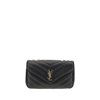 Saint Laurent Black Calf Leather LouLou Shoulder Bag