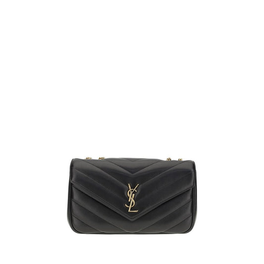Saint Laurent Black Calf Leather LouLou Shoulder Bag