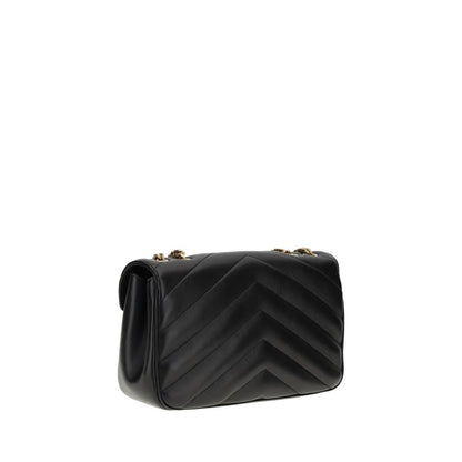 Saint Laurent Black Calf Leather LouLou Shoulder Bag