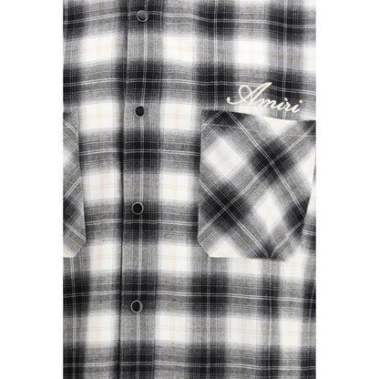 Amiri Black Cotton Pattern Shirt