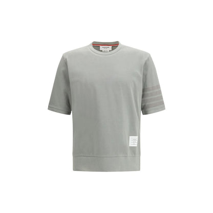 Thom Browne Gray Cotton 4-Bar Sportswear T-Shirt