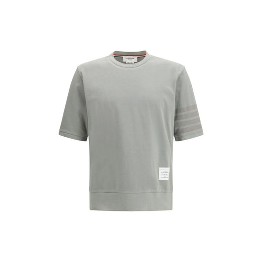Thom Browne Gray Cotton 4-Bar Sportswear T-Shirt