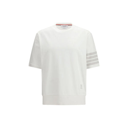 Thom Browne White Cotton 4-Bar Sportswear T-Shirt