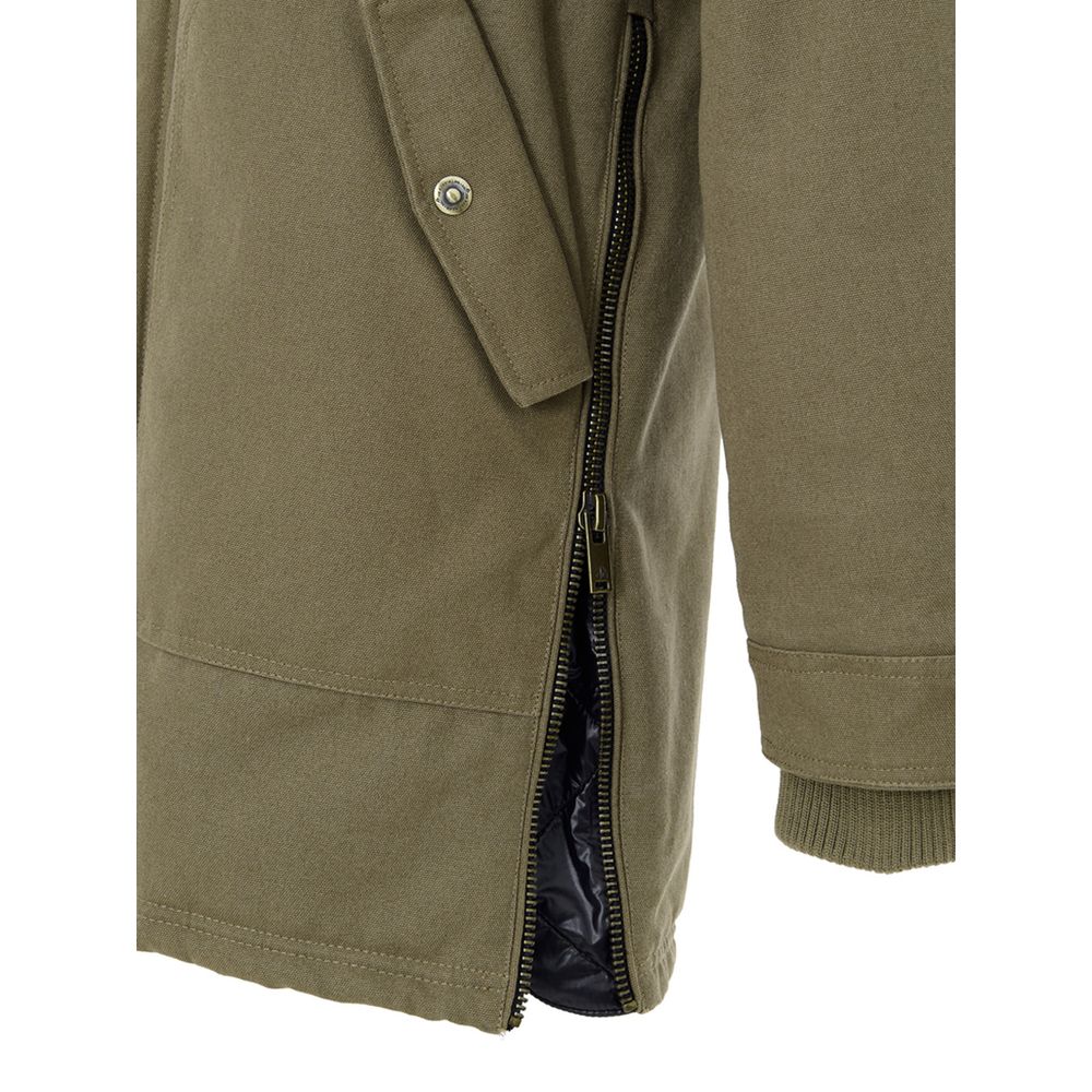 Moose Knuckles Green Cotton Parka: The Ultimate in Urban Luxury