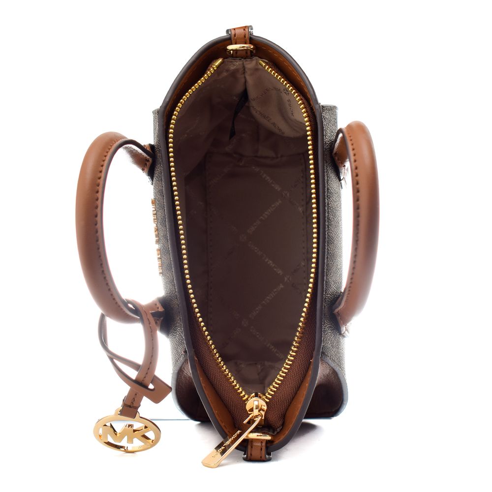 Michael Kors Brown Canvas Handbag: Effortless Elegance