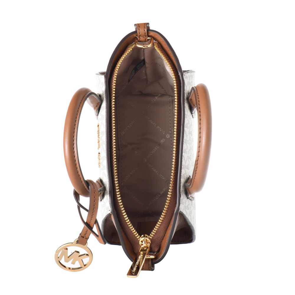 Michael Kors Beige Canvas Handbag – Elegant Everyday Companion