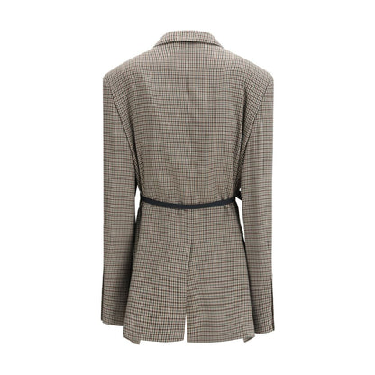 Balenciaga Single-Breasted Vichy Jacket