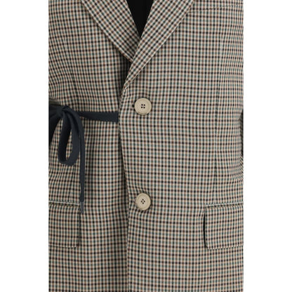 Balenciaga Single-Breasted Vichy Jacket