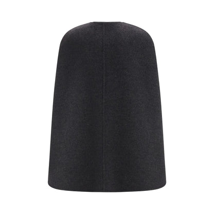 Gucci Gray Wool Blend Cape Coat