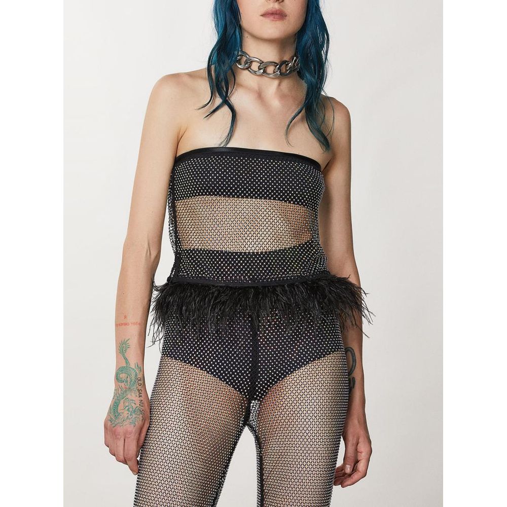 Patrizia Pepe Black Polyester Tank Top