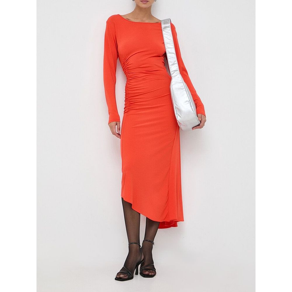 Patrizia Pepe Orange Acetate Casual Dress - XS