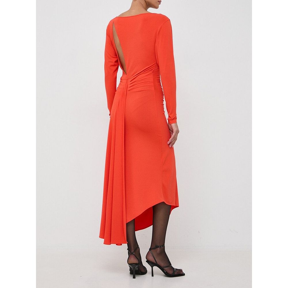 Patrizia Pepe Orange Acetate Casual Dress - XS