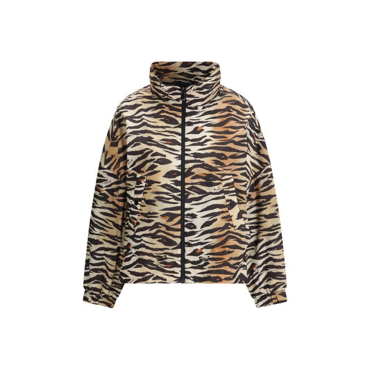 PINKO Tiger Print Dotty Shell Windbreaker Jacket