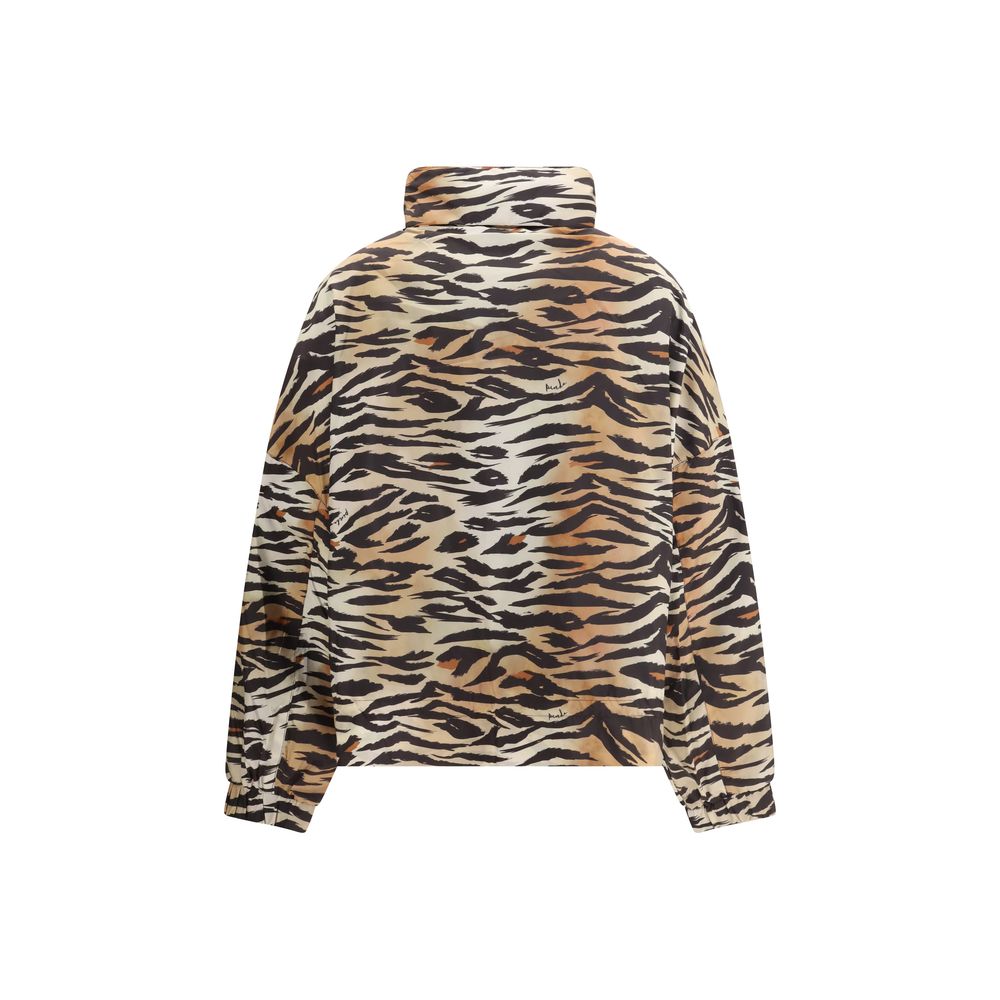 PINKO Tiger Print Dotty Shell Windbreaker Jacket