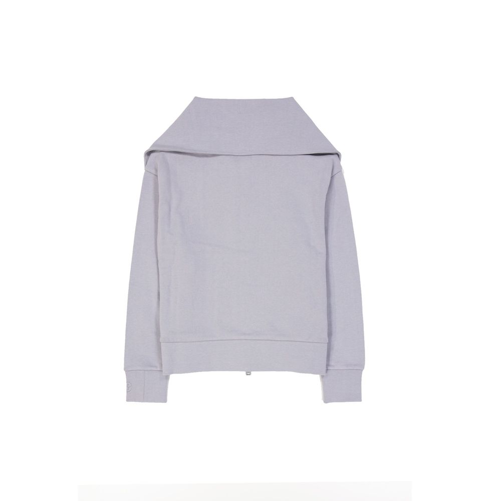 Herno Purple Cotton Zip-Up Cardigan Hoodie