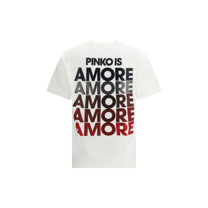 PINKO Strepitoso AMORE Print Cotton T-Shirt