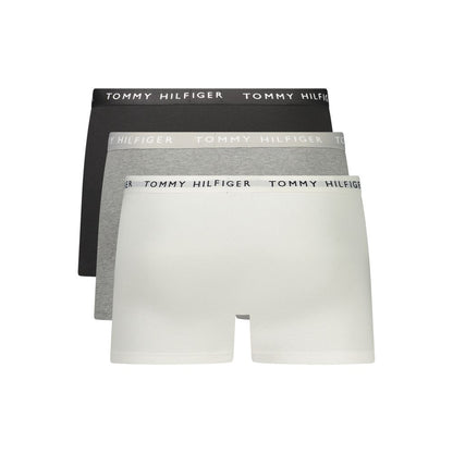 Tommy Hilfiger White/Grey/Black Cotton Boxers - Tri-Pack of Essentials
